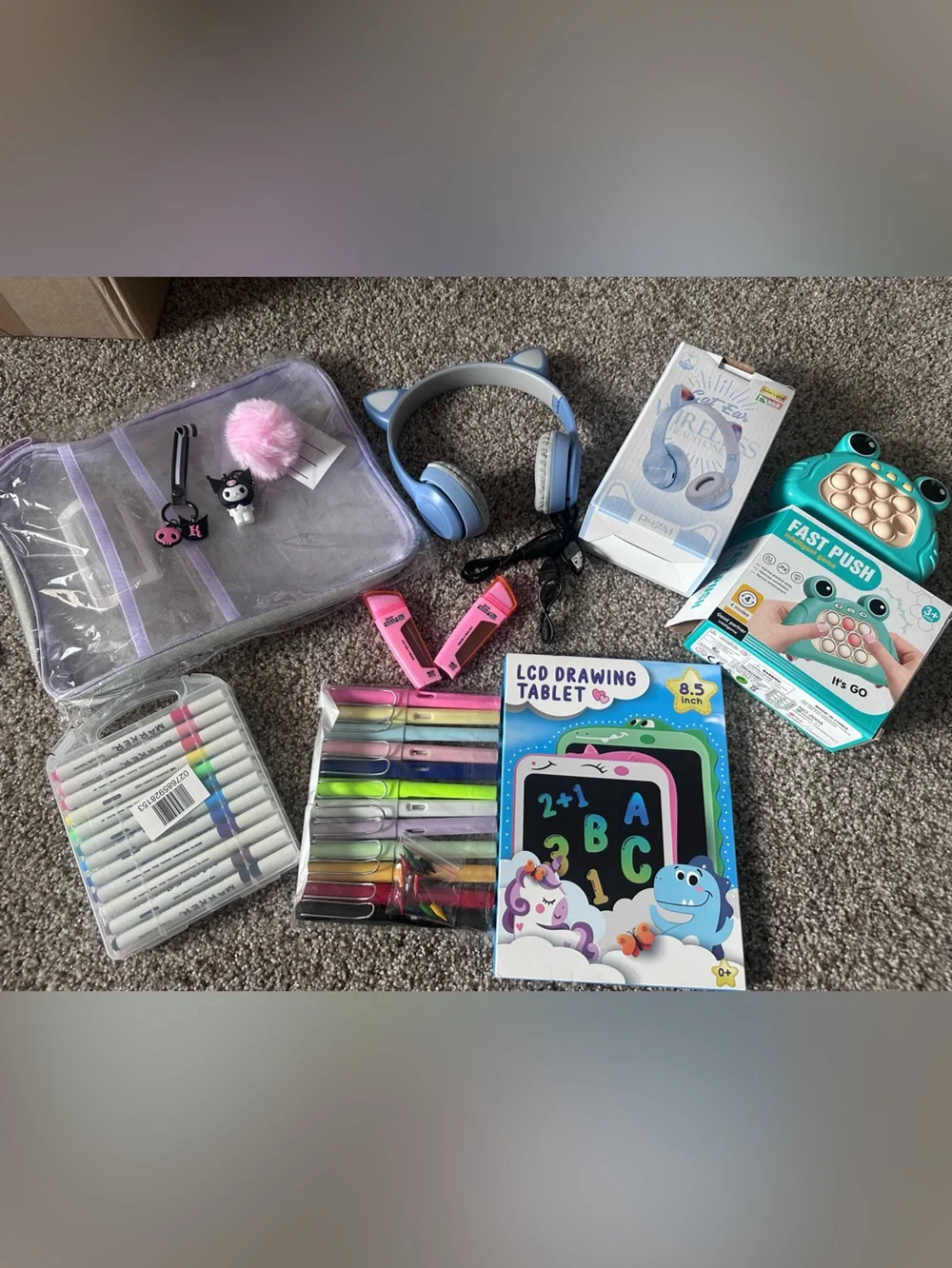 Kuromi backpack plus school supplies All New Never Used